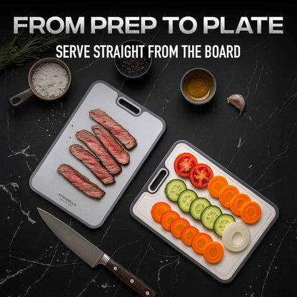 Strabella Titanium Cutting Board - Antibacterial and Scratch Resistant Mother's Day Gift Set