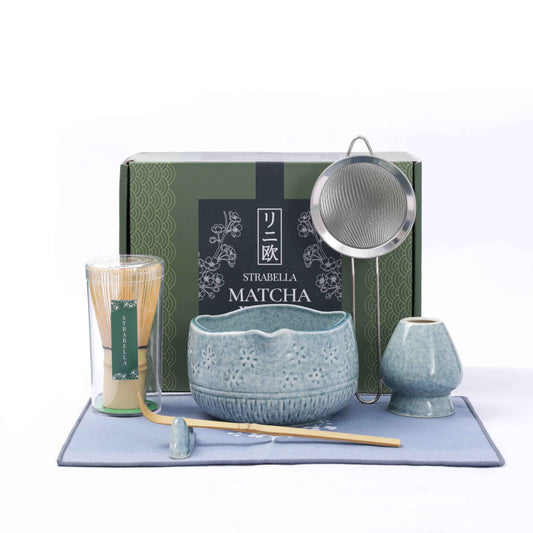 Strabella Matcha Whisk Set — Bamboo + Ceramic | Gift
